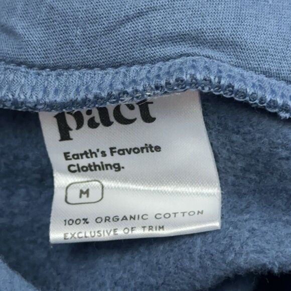 Pact Women’s Organic Cotton Sweatpants Joggers in Slate Blue Size M - Picture 8 of 11